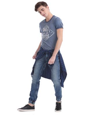 blue printed t-shirt - 17631139 - Standard Image - 4