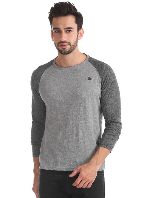 grey solid t-shirt - 17631151 - Very Small Image - 1