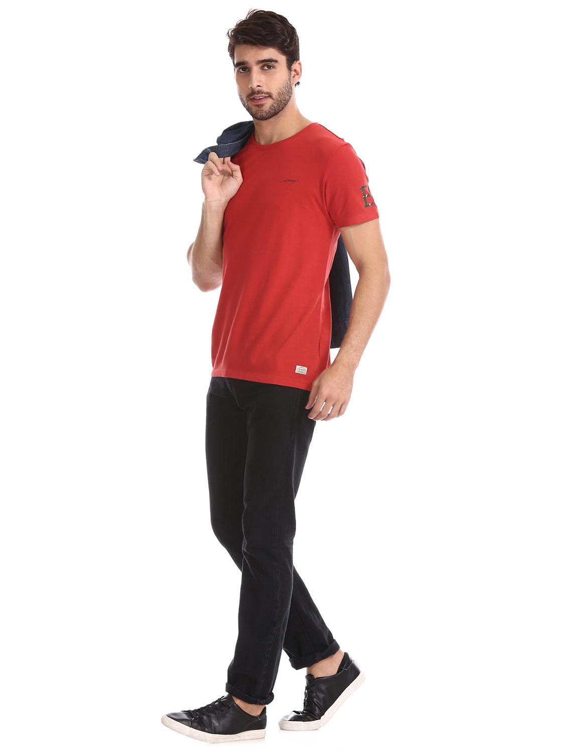 red solid t-shirt - 17631181 - Zoom Image - 4