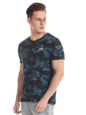 blue printed t-shirt - 17631185 - Standard Image - 2