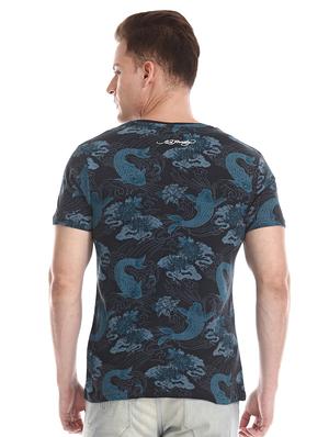 blue printed t-shirt - 17631185 - Standard Image - 3