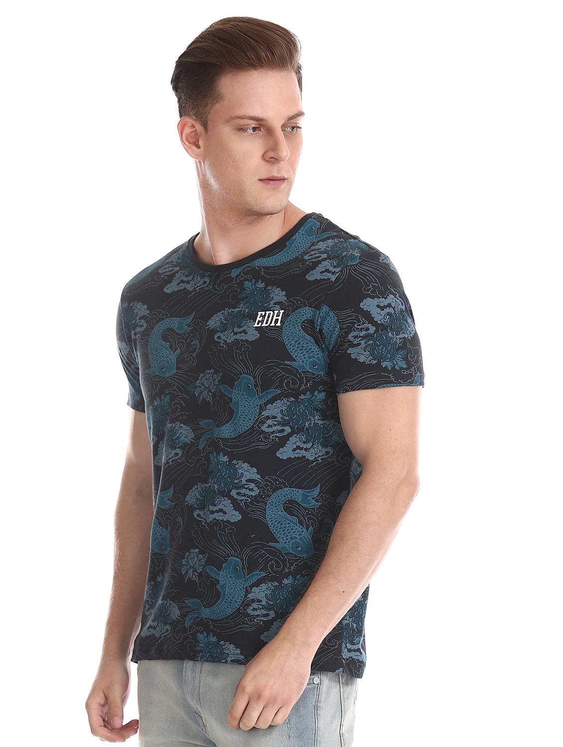 blue printed t-shirt - 17631185 - Zoom Image - 2