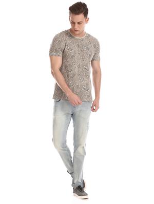 beige printed t-shirt - 17631192 - Standard Image - 4