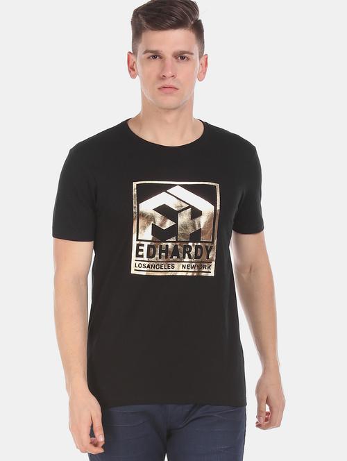 black printed t-shirt - 17631248 - Standard Image - 1
