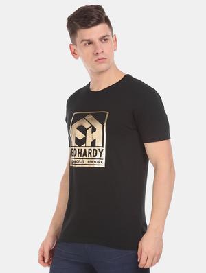 black printed t-shirt - 17631248 - Standard Image - 2