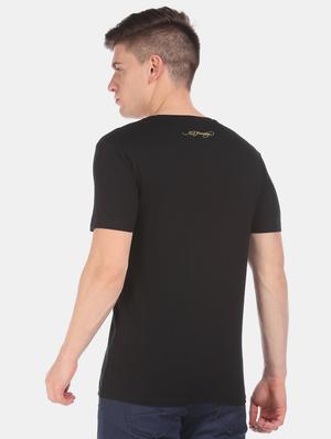 black printed t-shirt - 17631248 - Standard Image - 3