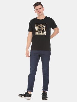 black printed t-shirt - 17631248 - Standard Image - 4