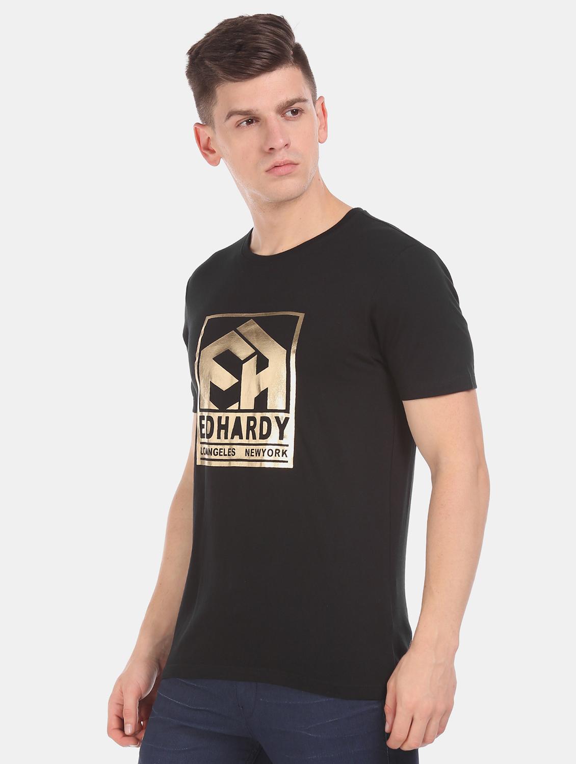 black printed t-shirt - 17631248 - Zoom Image - 2