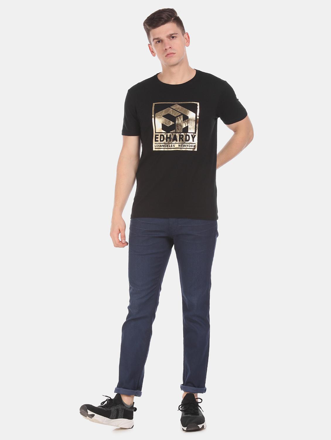black printed t-shirt - 17631248 - Zoom Image - 4