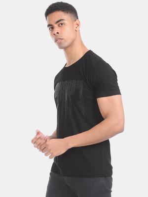 black printed t-shirt - 17631250 - Standard Image - 2