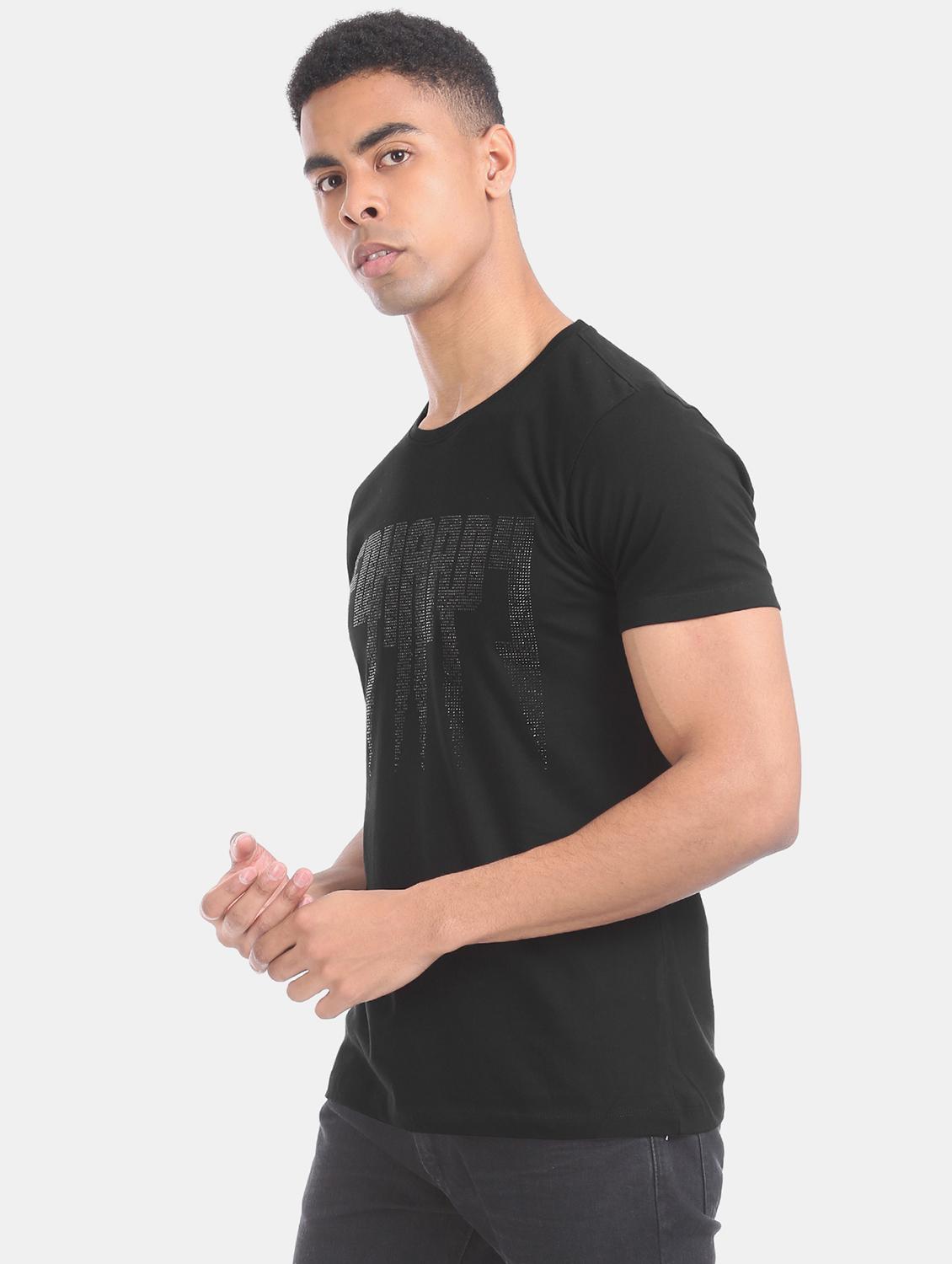 black printed t-shirt - 17631250 - Zoom Image - 2
