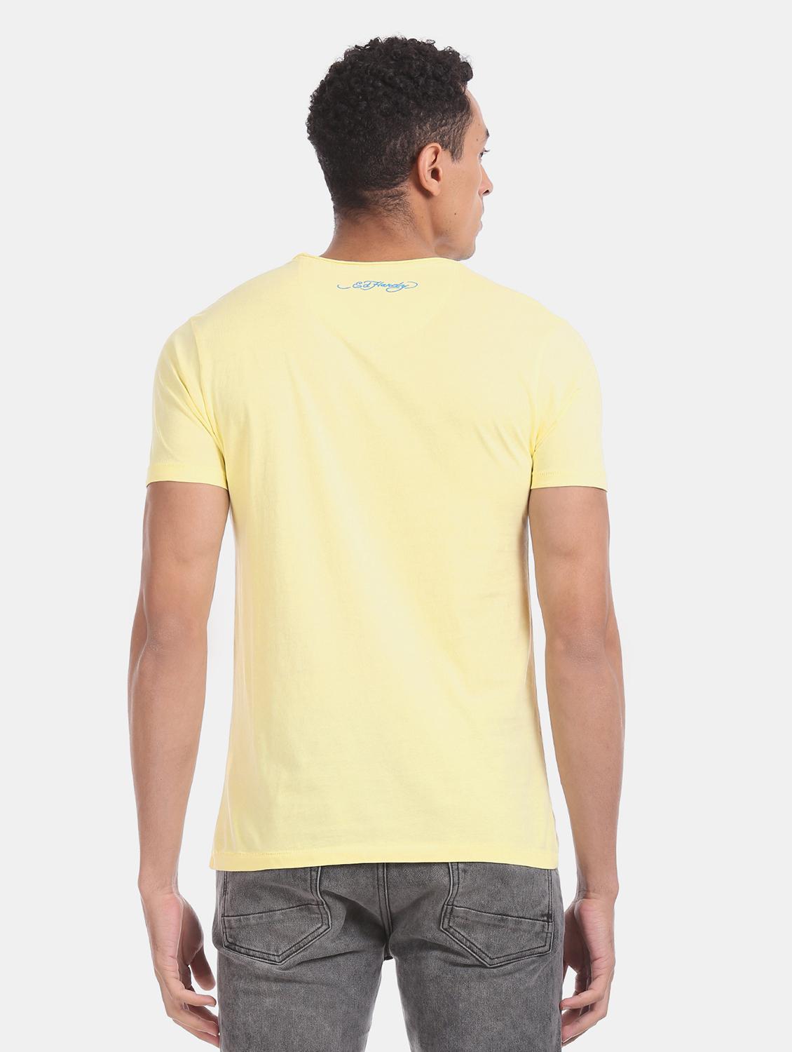 yellow printed t-shirt - 17631256 - Zoom Image - 3