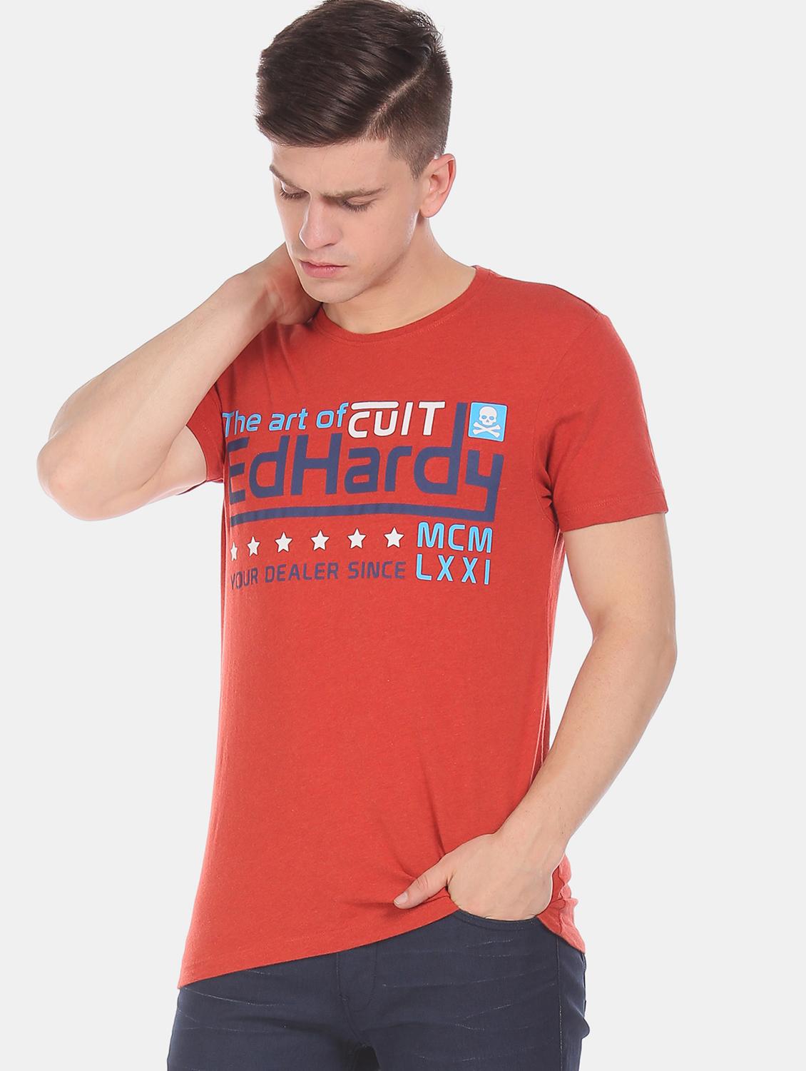 red printed t-shirt - 17631264 - Zoom Image - 1