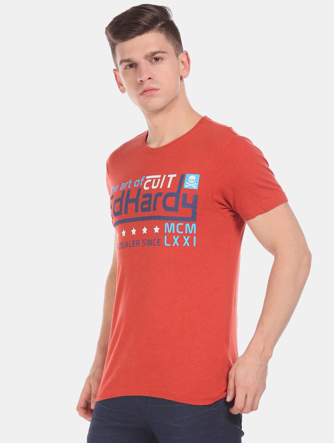 red printed t-shirt - 17631264 - Zoom Image - 2
