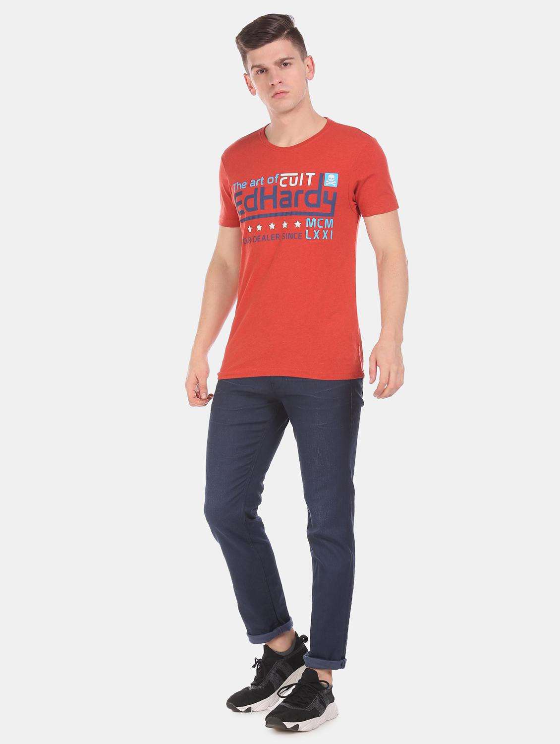 red printed t-shirt - 17631264 - Zoom Image - 4