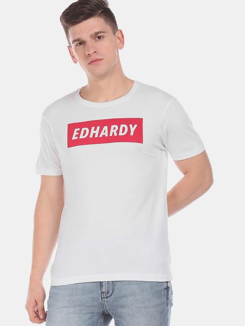 white printed t-shirt - 17631267 - Standard Image - 1