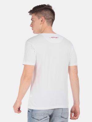 white printed t-shirt - 17631267 - Standard Image - 3