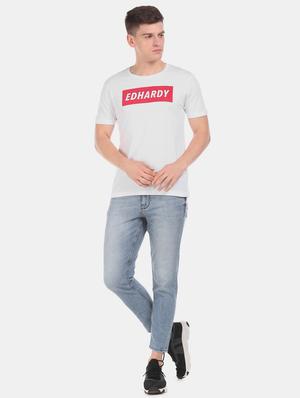 white printed t-shirt - 17631267 - Standard Image - 4