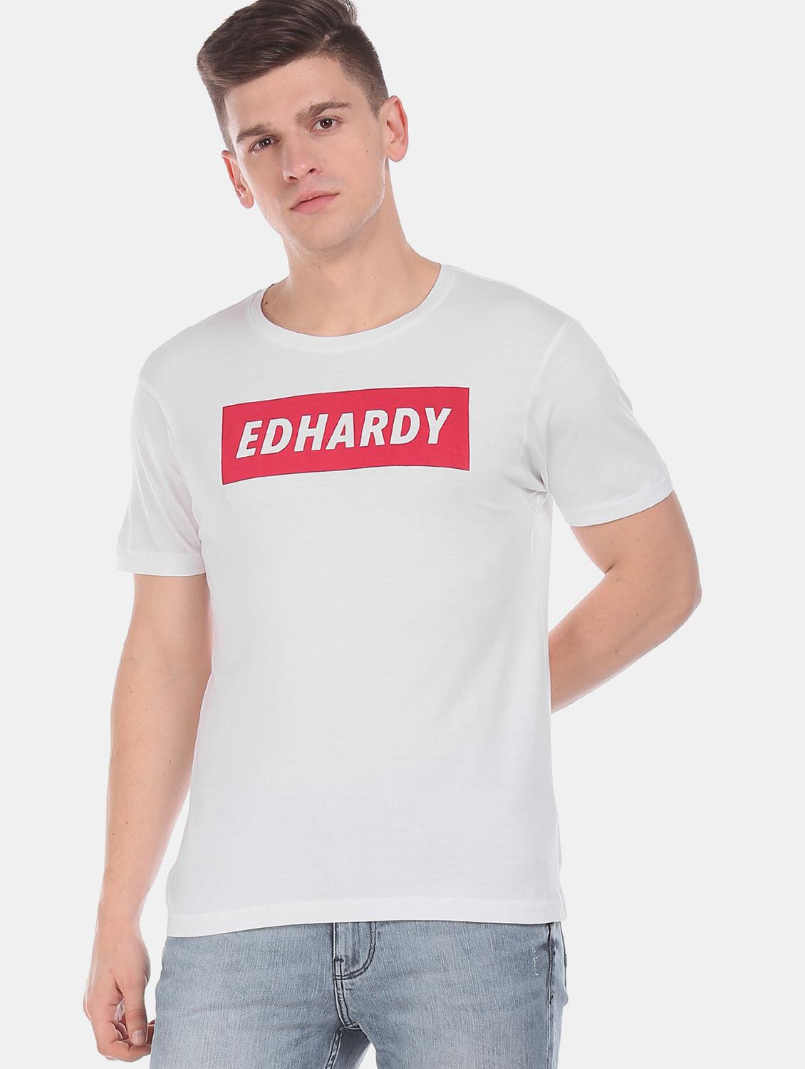 white printed t-shirt - 17631267 - Zoom Image - 1
