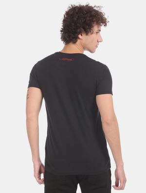 black printed t-shirt - 17631270 - Standard Image - 3