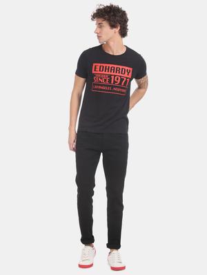 black printed t-shirt - 17631270 - Standard Image - 4
