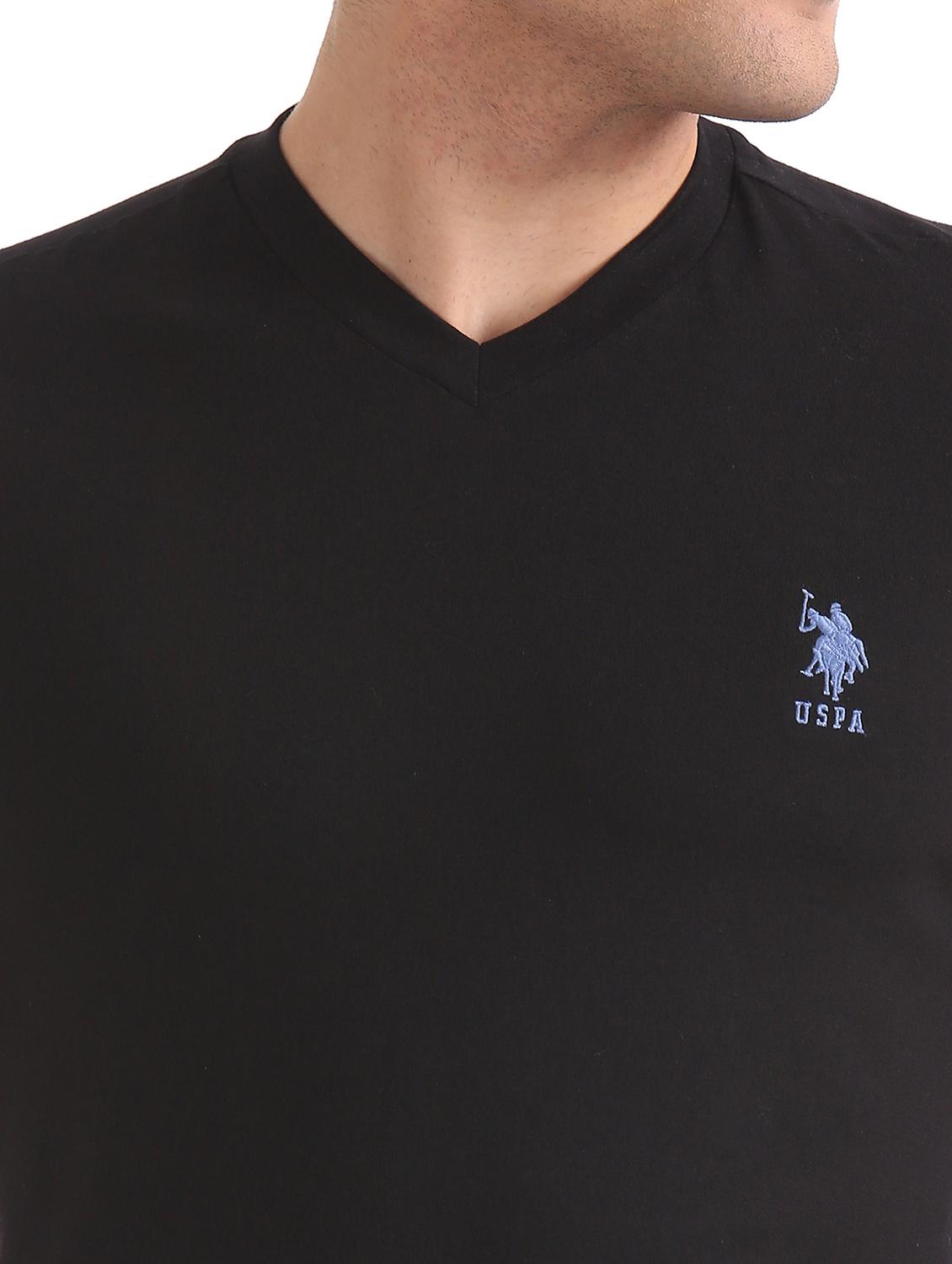 black solid t-shirt - 17631280 - Zoom Image - 5