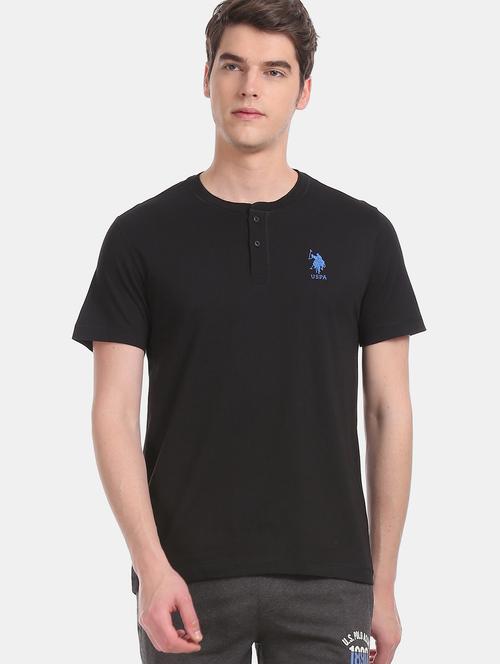 black solid t-shirt - 17631316 - Very Small Image - 1