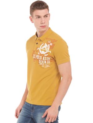 yellow printed t-shirt - 17631335 - Standard Image - 2
