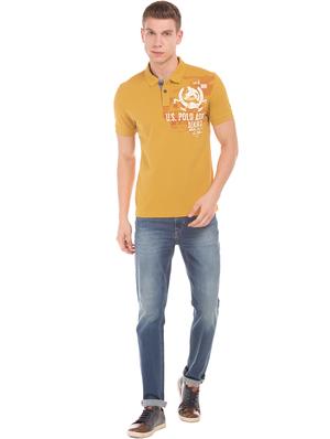 yellow printed t-shirt - 17631335 - Standard Image - 4