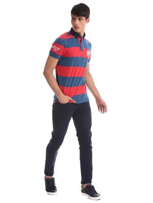 red striped collared t-shirt - 17631428 - Standard Image - 4