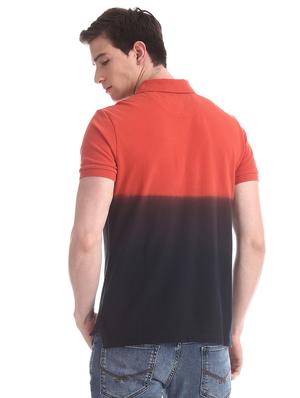 orange ombre polo t-shirt - 17631430 - Standard Image - 3