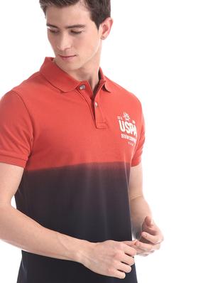 orange ombre polo t-shirt - 17631430 - Standard Image - 5