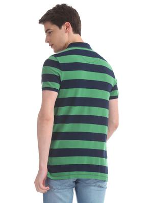 green striped polo t-shirt - 17631432 - Standard Image - 3
