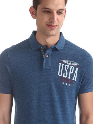 blue printed polo t-shirt - 17631433 - Standard Image - 5