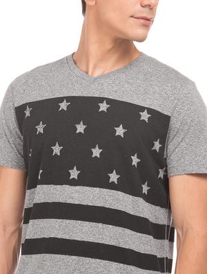 grey printed t-shirt - 17631486 - Standard Image - 5