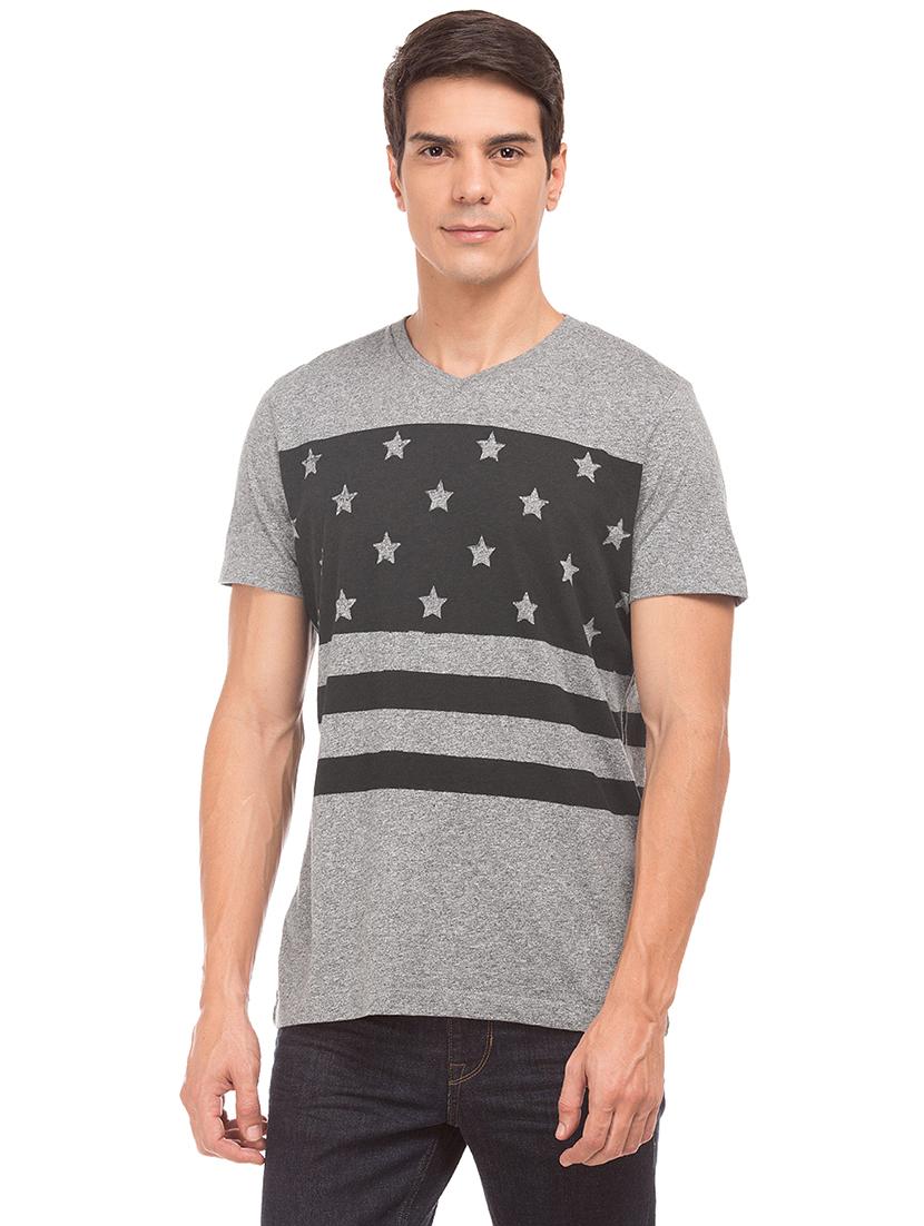 grey printed t-shirt - 17631486 - Zoom Image - 1