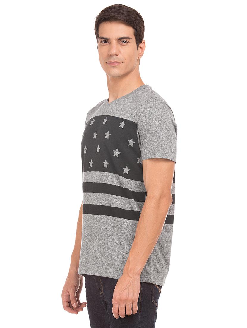 grey printed t-shirt - 17631486 - Zoom Image - 2
