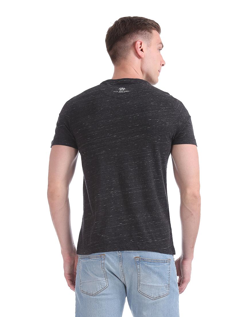 black front print t-shirt - 17631541 - Zoom Image - 3