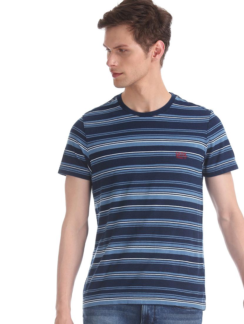blue striped t-shirt - 17631590 - Zoom Image - 1