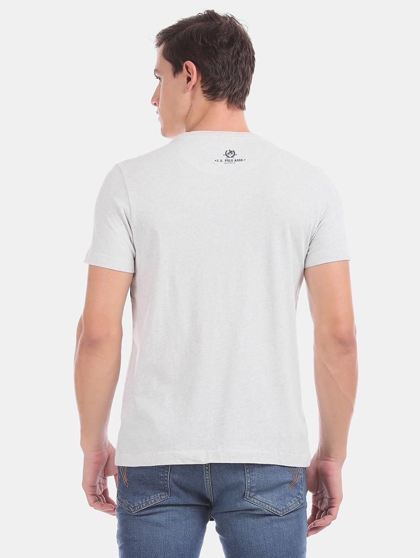 grey chest print t-shirt - 17631597 - Zoom Image - 3
