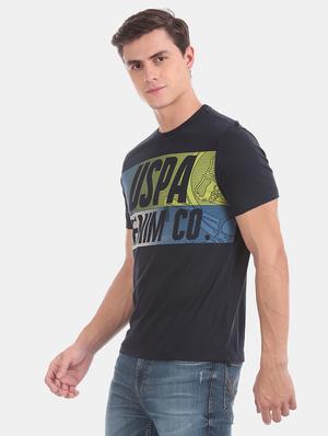 blue front print t-shirt - 17631598 - Standard Image - 2