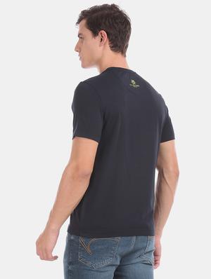blue front print t-shirt - 17631598 - Standard Image - 3