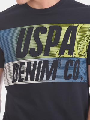 blue front print t-shirt - 17631598 - Standard Image - 5