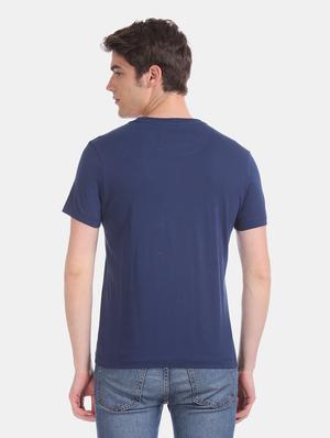 blue front print t-shirt - 17631605 - Standard Image - 3