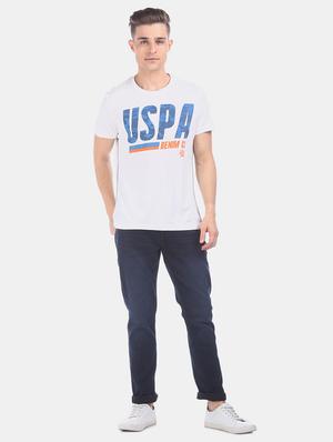 white chest print t-shirt - 17631608 - Standard Image - 4