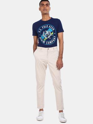 blue front print t-shirt - 17631609 - Standard Image - 4