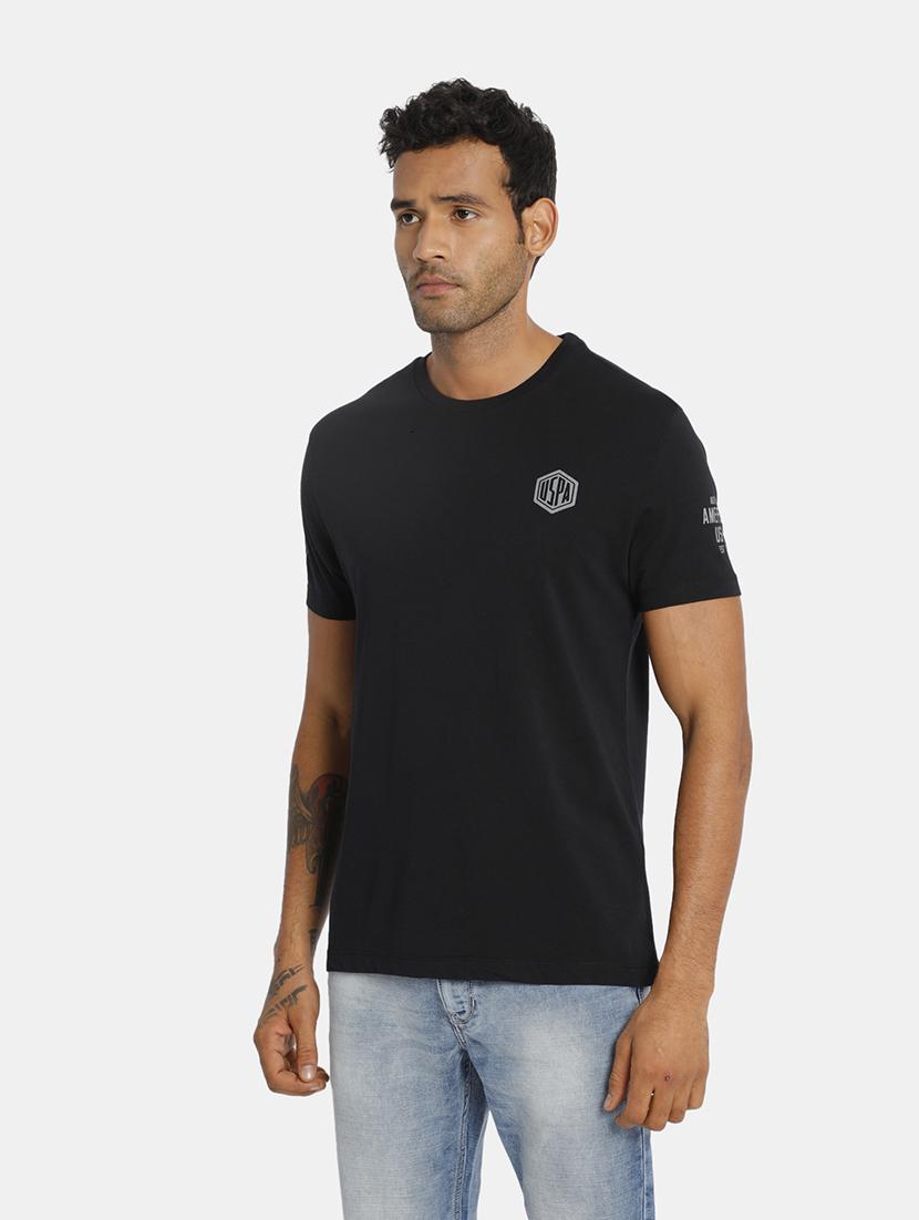 black solid t-shirt - 17631623 - Zoom Image - 2