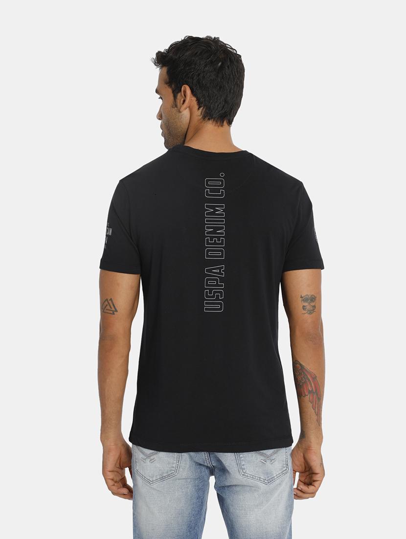 black solid t-shirt - 17631623 - Zoom Image - 3