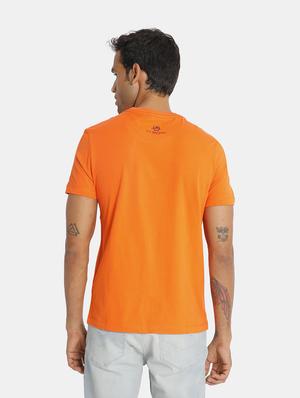 orange front print t-shirt - 17631631 - Standard Image - 3