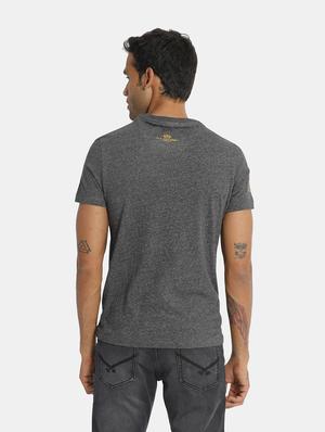 grey front print t-shirt - 17631639 - Standard Image - 3
